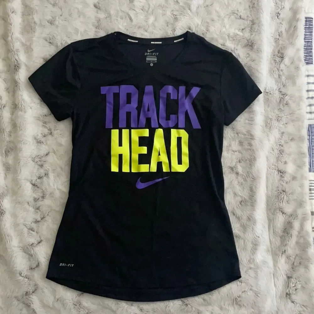 Nike dry fit black purple yellow bundle small track head